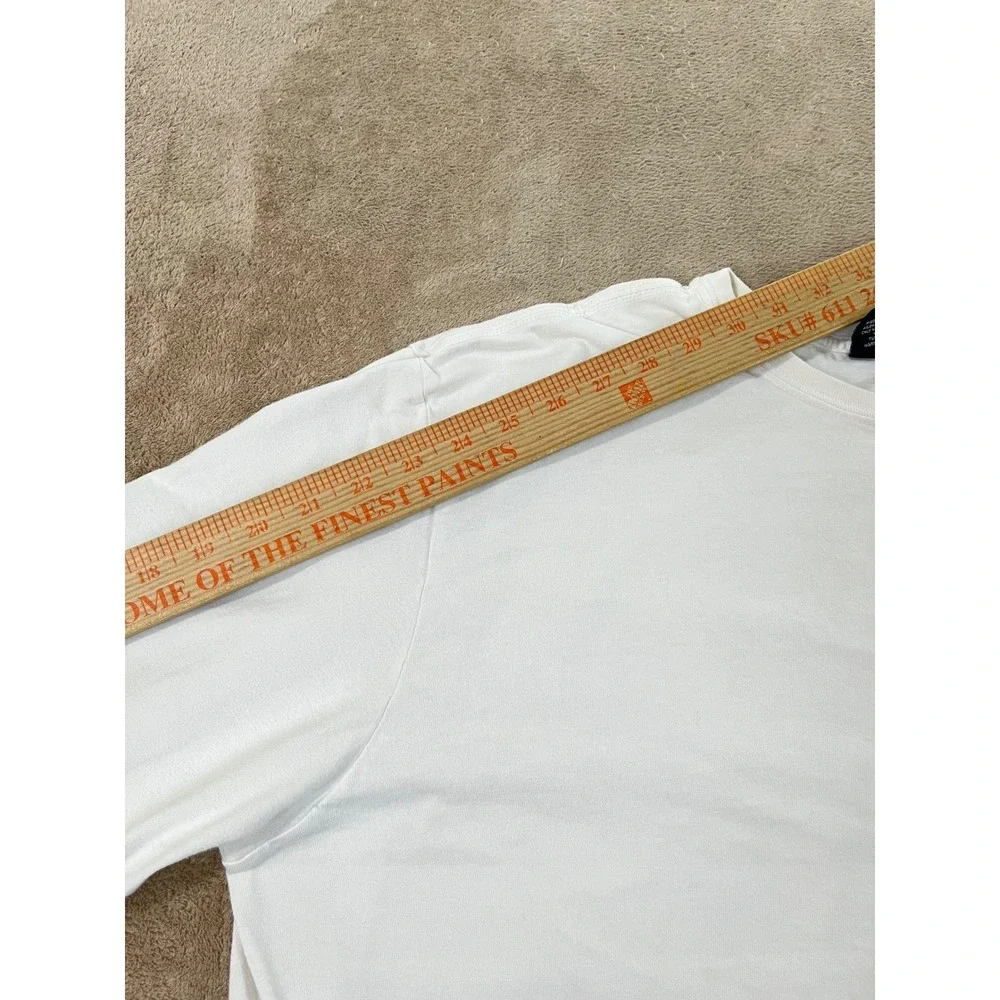 Polo Ralph Lauren T-Shirt Men's 2XL White Cotton Pony Logo Crew Neck long sleeve